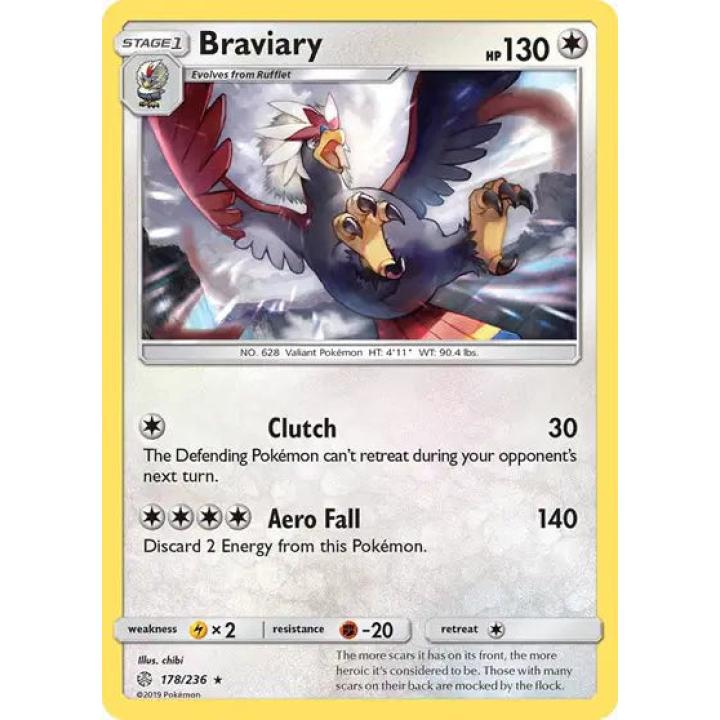 Braviary 178/236 - Cosmic Eclipse - Reverse Holofoil