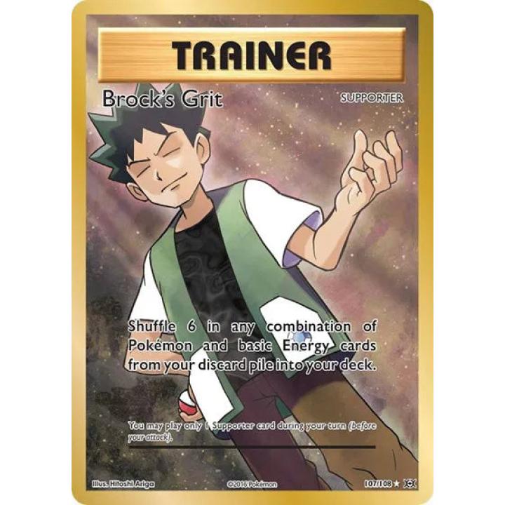 Brock's Grit 107/108 - Evolutions - Holofoil