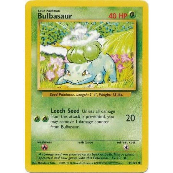 Bulbasaur 44/102 - Base Set (Unlimited) - Normal