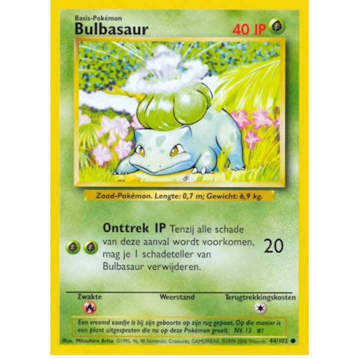 Bulbasaur (NL) 44/102 - Base Set (Unlimited) - Normal