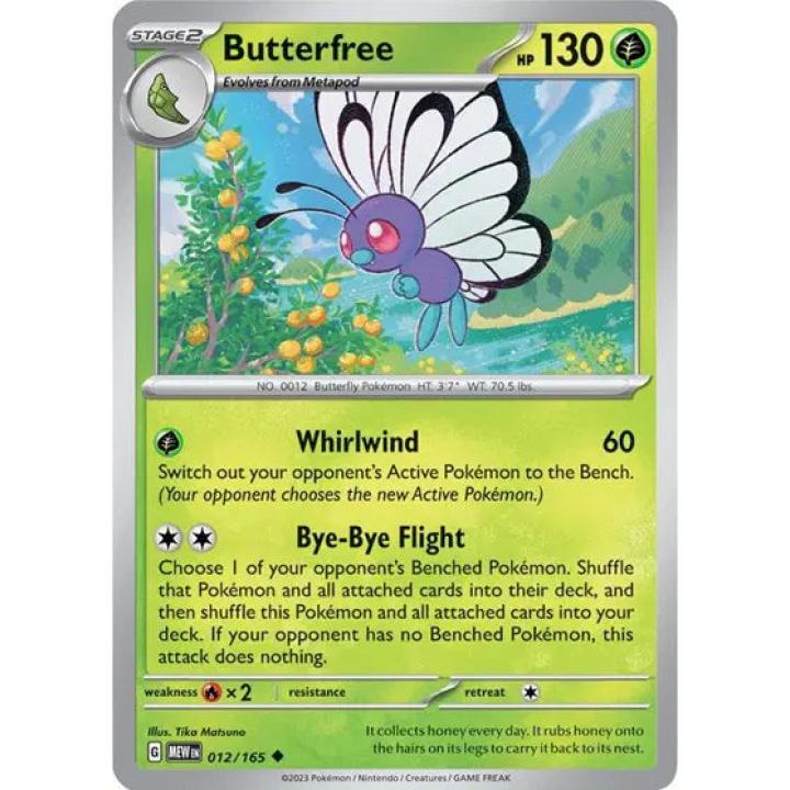 Butterfree 012/165 - Scarlet & Violet 151 - Reverse Holofoil