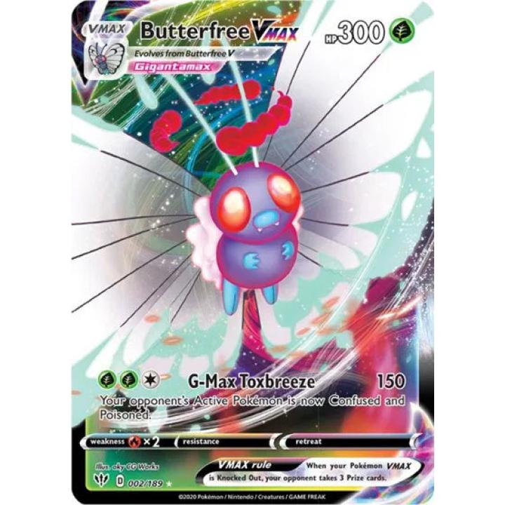 Butterfree VMAX 002/189 - Darkness Ablaze - Holofoil