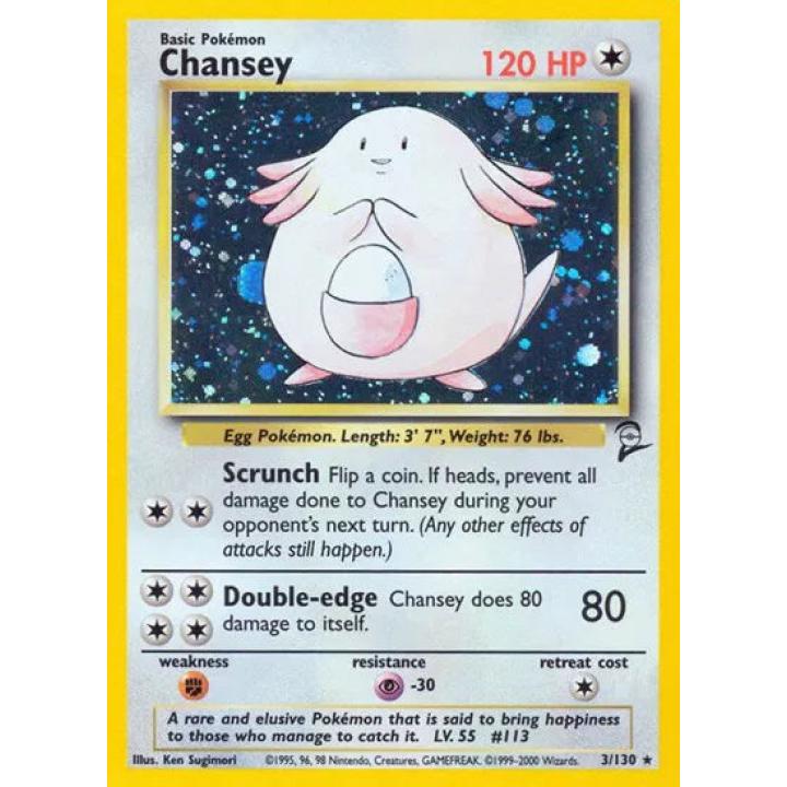 Chansey 3/130 - Base Set 2 - Holofoil
