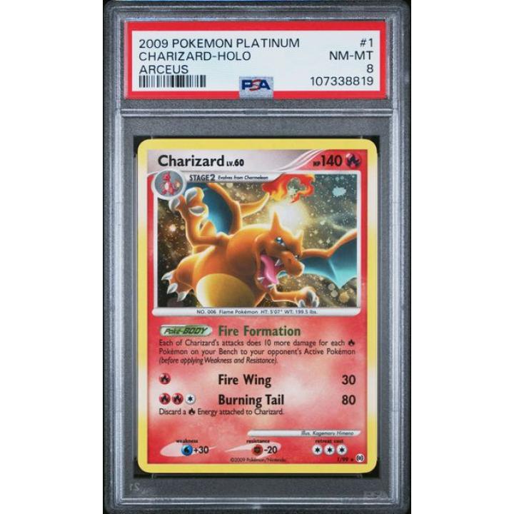 Charizard Lv.60 (PSA 8) 1/99 - Platinum Arceus - Holofoil