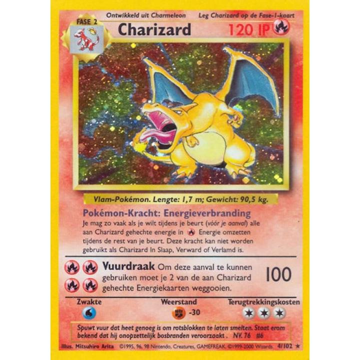 Charizard (NL) 4/102 - Base Set (Unlimited) - Holofoil