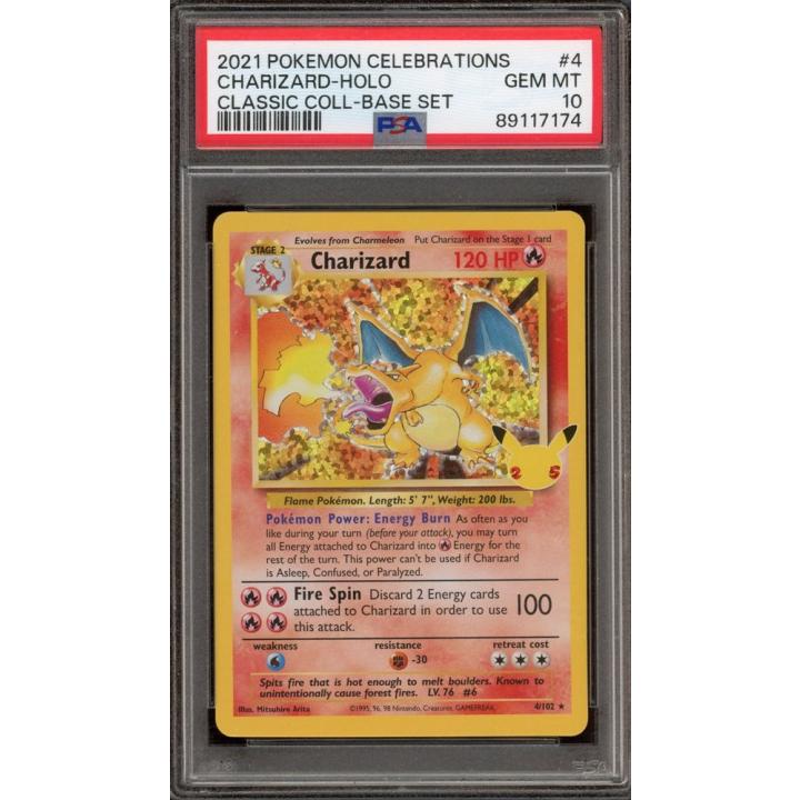 Charizard (PSA 10) 4/102 - Celebrations: Classic Collection - Holofoil