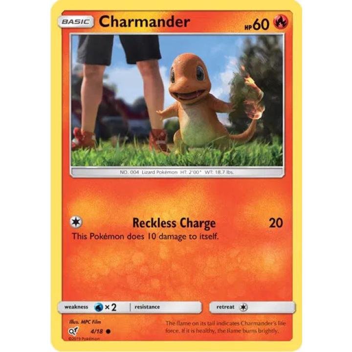 Charmander 4/18 - Detective Pikachu - Holofoil