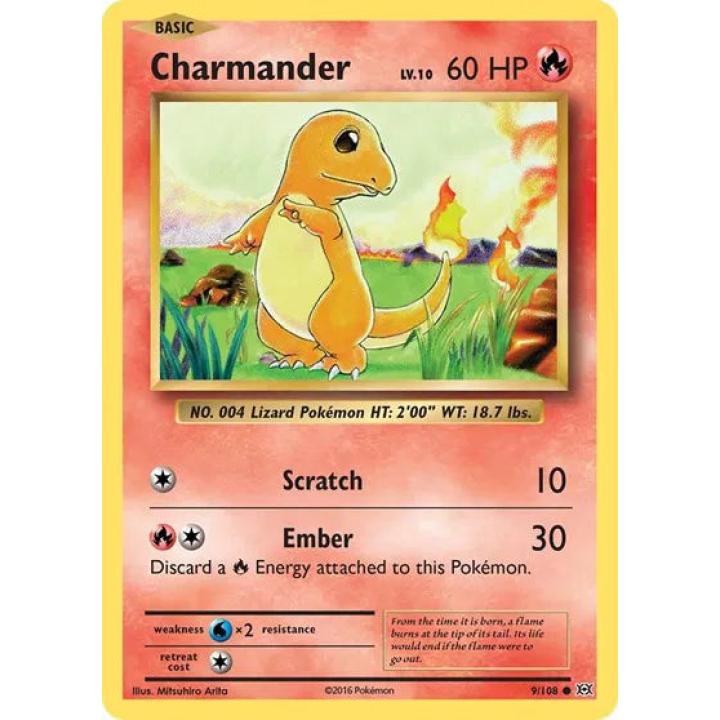 Charmander 9/108 - Evolutions - Normal