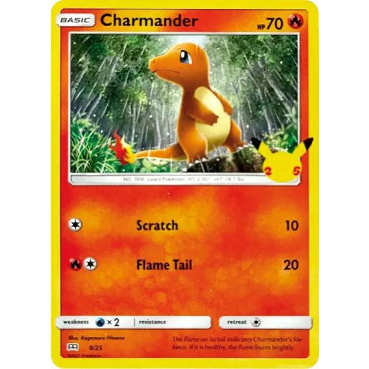 Charmander 9/25 - McDonald's 25th Anniversary Promos - Holofoil