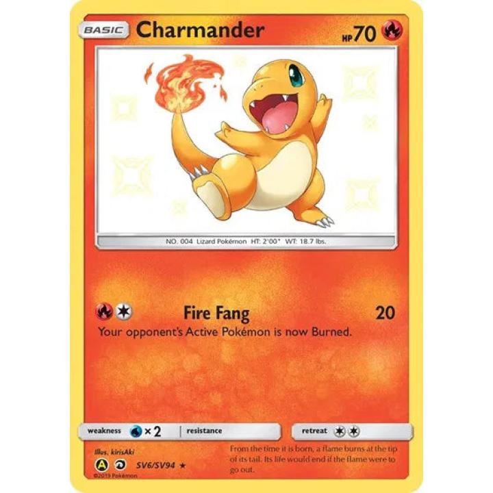 Charmander SV6/SV94  - Hidden Fates: Shiny Vault - Holofoil