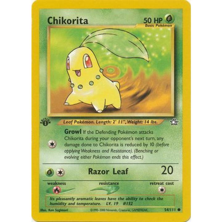 Chikorita 54/111 - Neo Genesis (1st Edition) - Normal