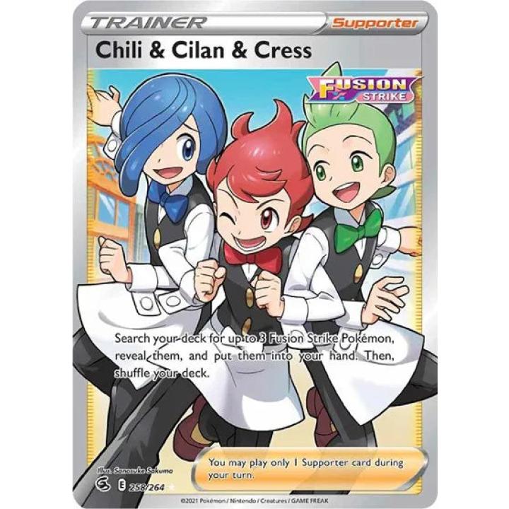 Chili & Cilan & Cress 258/264 - Fusion Strike - Holofoil