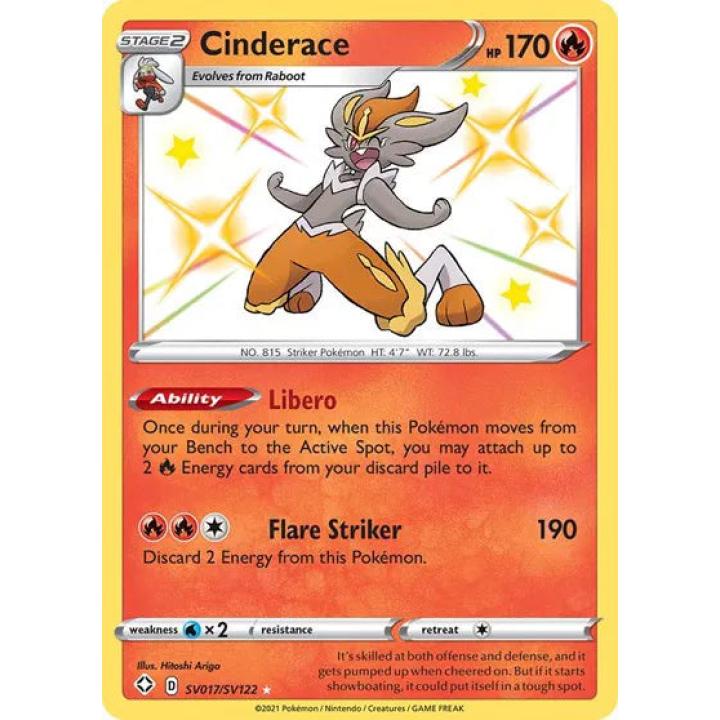 Cinderace SV017/SV122 - Shining Fates: Shiny Vault - Holofoil