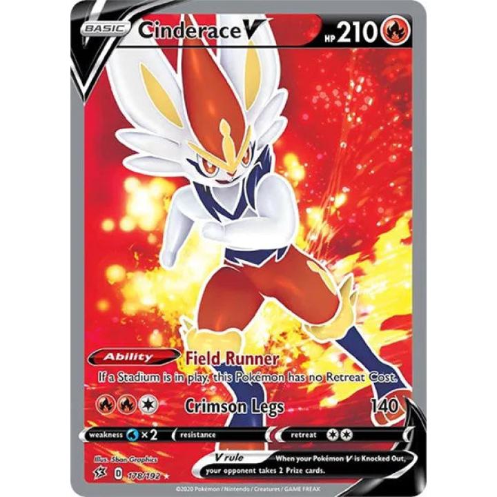 Cinderace V 178/192 - Rebel Clash - Holofoil