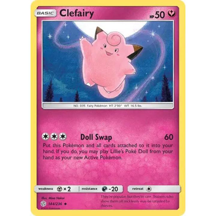 Clefairy 144/236 - Cosmic Eclipse - Reverse Holofoil