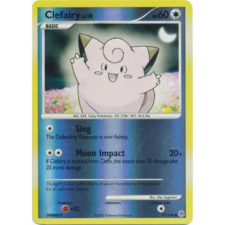 Clefairy Lv.18 77/130 - Diamond & Pearl - Holofoil