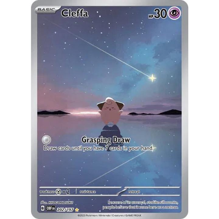 Cleffa 202/197 - Obsidian Flames - Holofoil