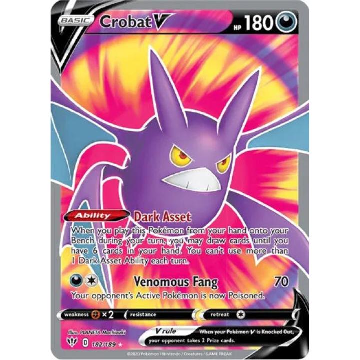 Crobat V 182/189 - Darkness Ablaze - Holofoil