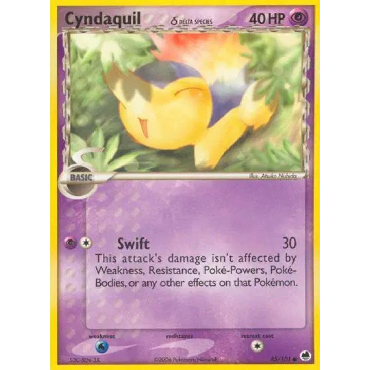 Cyndaquil 45/101 - EX Dragon Frontiers - Normal