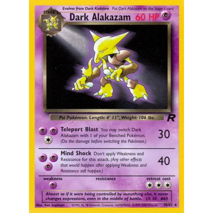 Dark Alakazam 18/82 - Team Rocket (Unlimited) - Normal