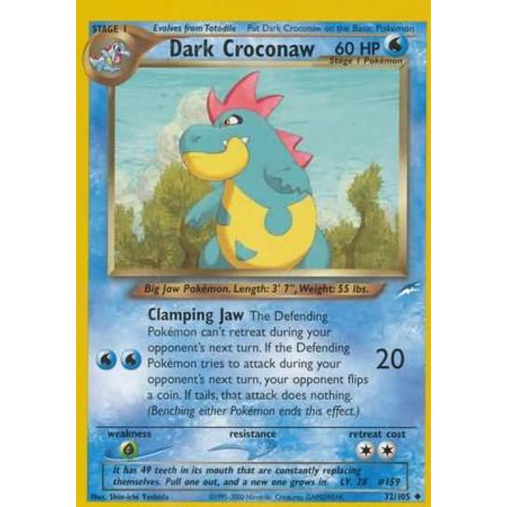 Dark Croconaw 32/105 - Neo Destiny (Unlimited) - Normal