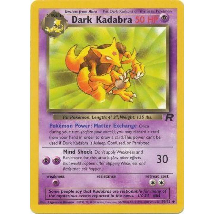 Dark Kadabra 39/82 - Team Rocket (Unlimited) - Normal