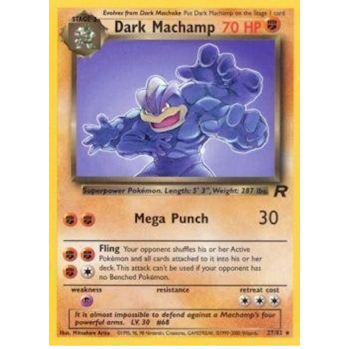 Dark Machamp 27/82 - Team Rocket (Unlimited) - Normal