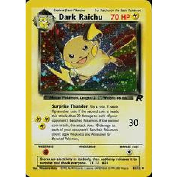 Dark Raichu 83/82 - Team Rocket (Unlimited) - Holofoil - Near Mint