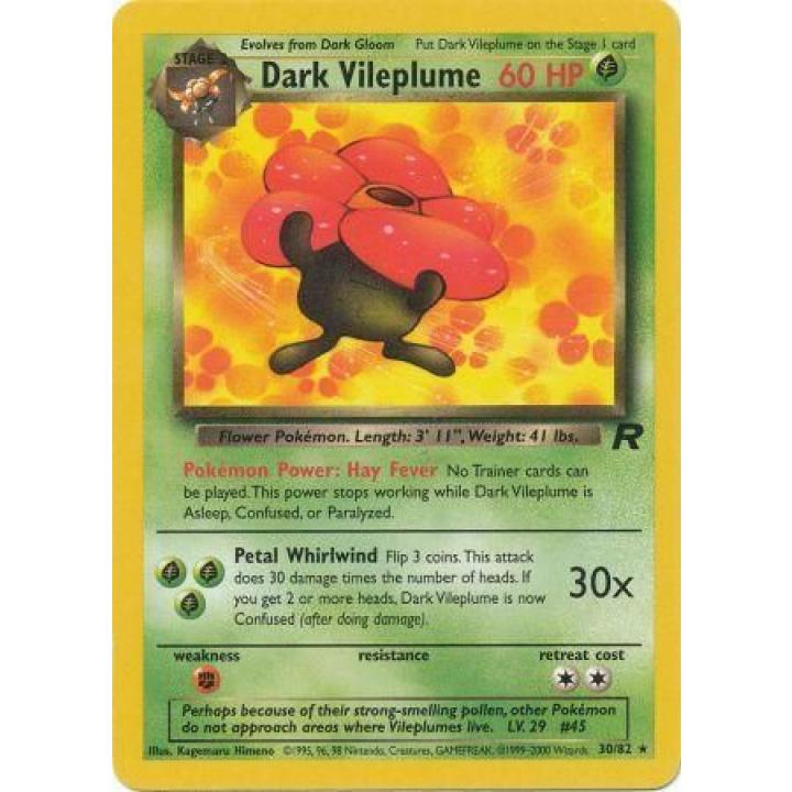 Dark Vileplume 30/82 - Team Rocket (Unlimited) - Normal
