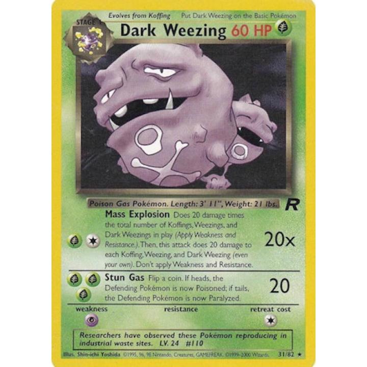 Dark Weezing 31/82 - Team Rocket (Unlimited) - Normal