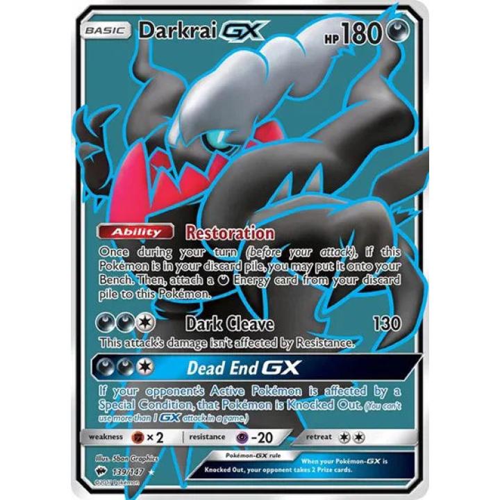 Darkrai GX 139/147 - Burning Shadows - Holofoil