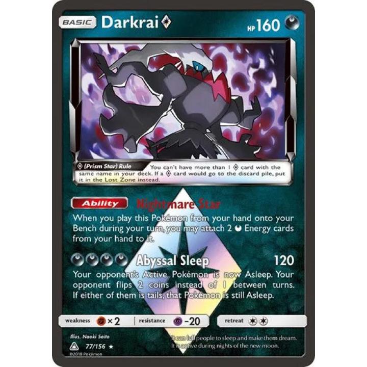 Darkrai Prism Star 77/156 - Ultra Prism - Holofoil
