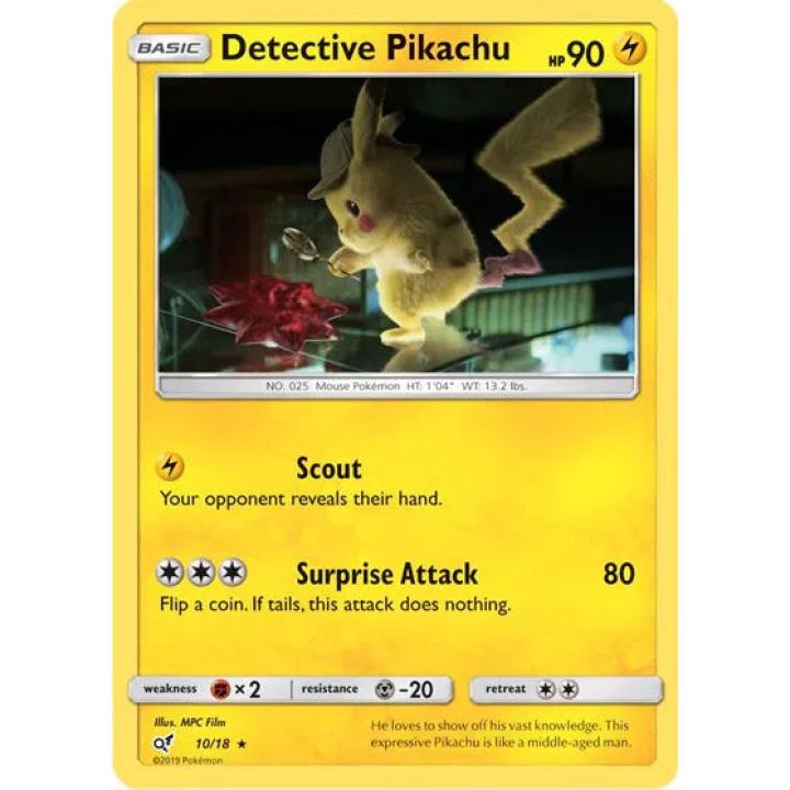 Detective Pikachu 10/18 - Detective Pikachu - Holofoil