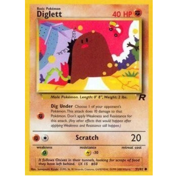 Diglett 52/82 - Team Rocket (Unlimited) - Normal