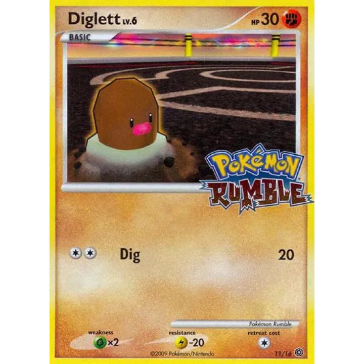 Diglett Lv.6 11/16 - Rumble - Holofoil