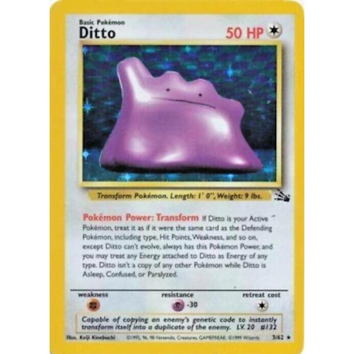 Ditto 3/62 - Fossil (Unlimited) - Holofoil