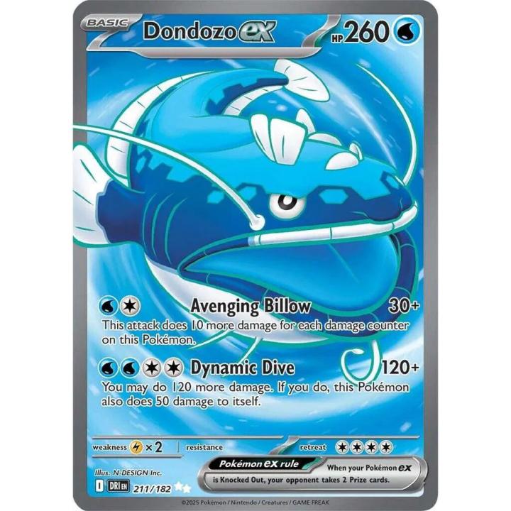 Dondozo ex 211/182 - Destined Rivals - Holofoil