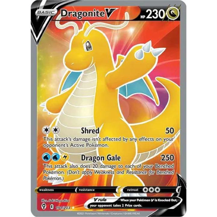 Dragonite V 191/203 - Evolving Skies - Holofoil