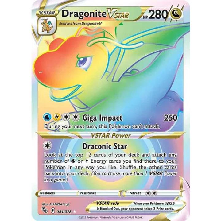 Dragonite VSTAR 081/078 - Pokemon Go - Holofoil