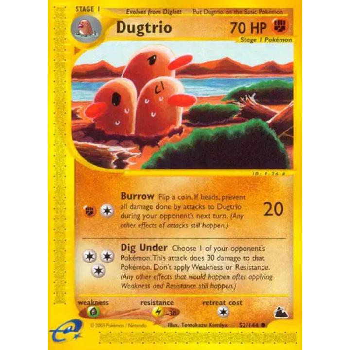 Dugtrio 52/144 - Skyridge - Normal - Near Mint
