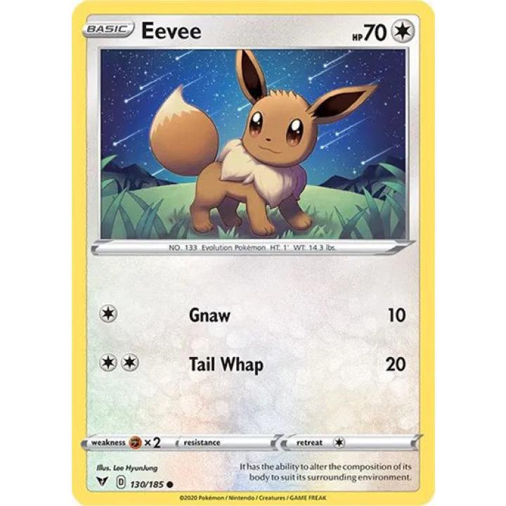 Eevee 130/185 - Vivid Voltage - Reverse Holofoil