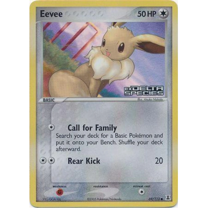 Eevee 69/113 - EX Delta Species - Reverse Holofoil