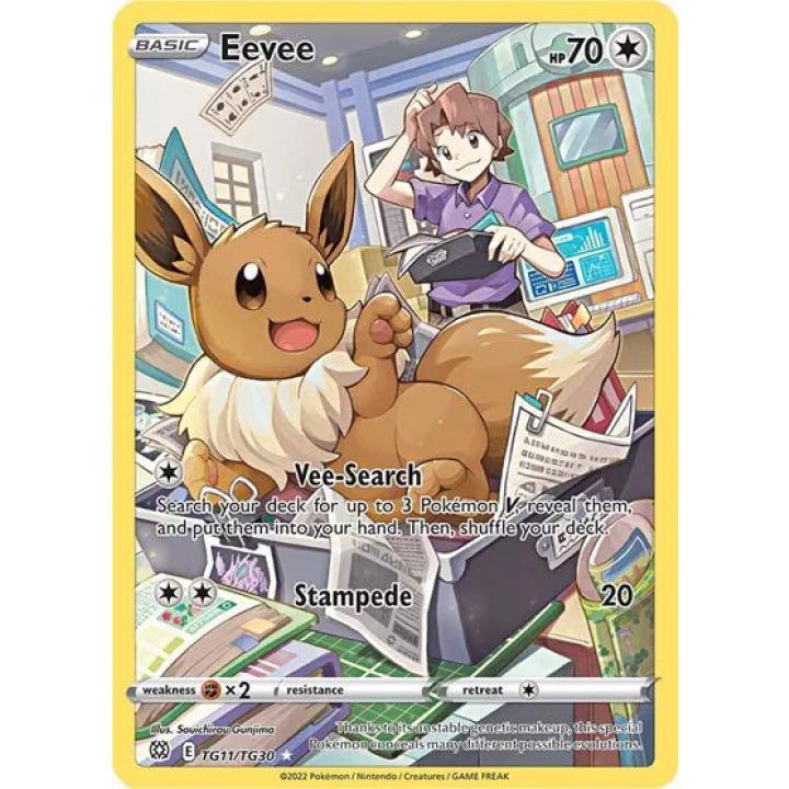 Eevee TG11/TG30 - Brilliant Stars Trainer Gallery - Holofoil