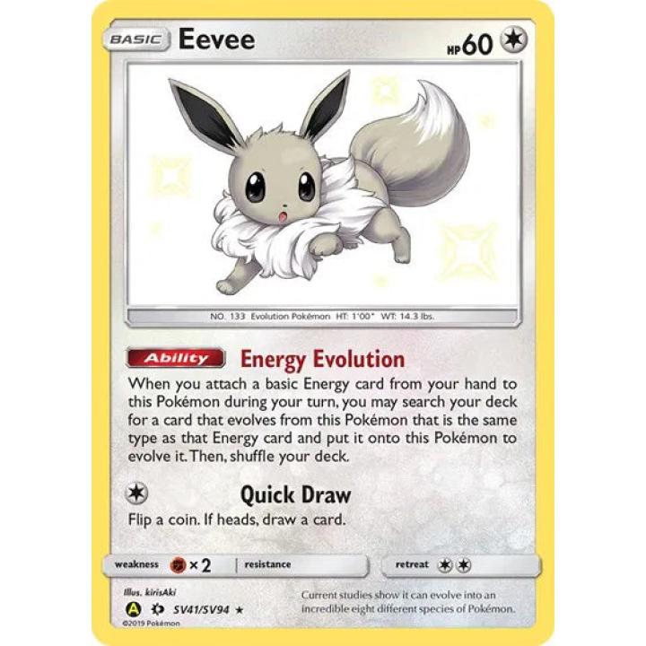 Eevee SV41/SV94  - Hidden Fates: Shiny Vault - Holofoil