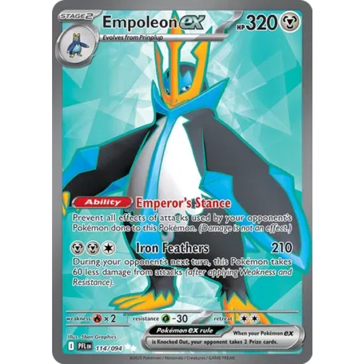 Empoleon ex 114/094 - Phantasmal Flames - Holofoil