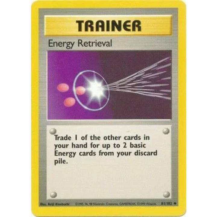 Energy Retrieval 81/102 - Base Set (Unlimited) - Normal - Near Mint