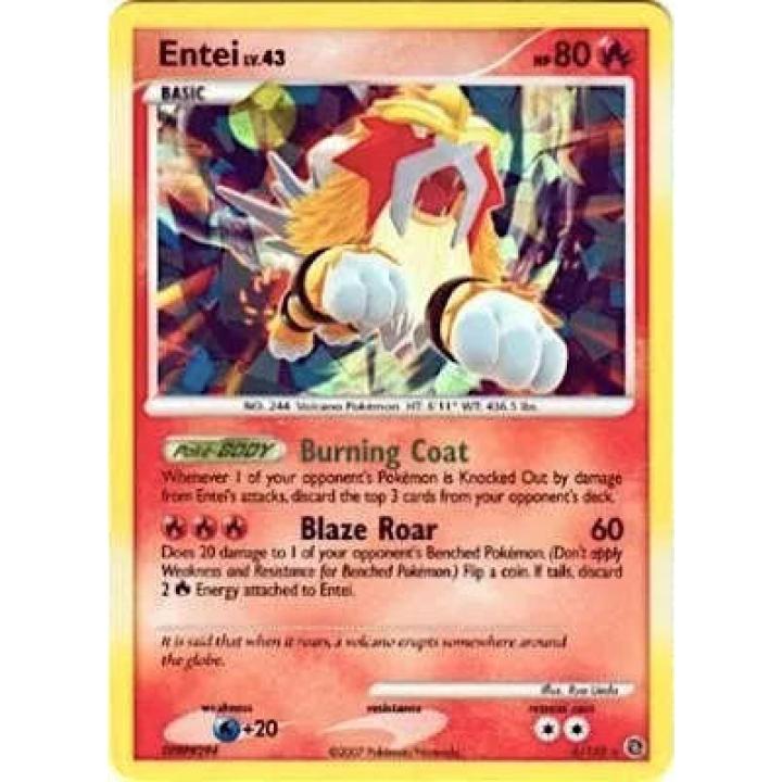 Entei Lv.43 4/132 - Secret Wonders - Cracked Ice Holofoil