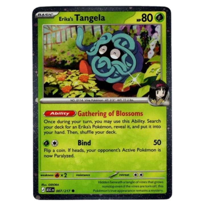 Erika's Tangela 007/217 - Ascended Heroes - Cosmos Holo