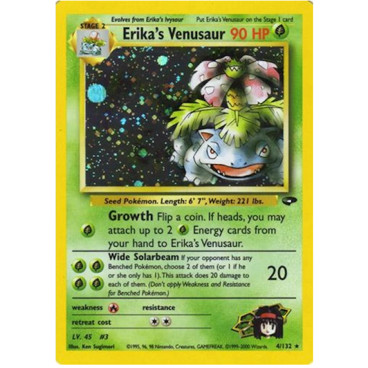 Erika's Venusaur 4/132 - Gym Challenge (Unlimited) - Holofoil