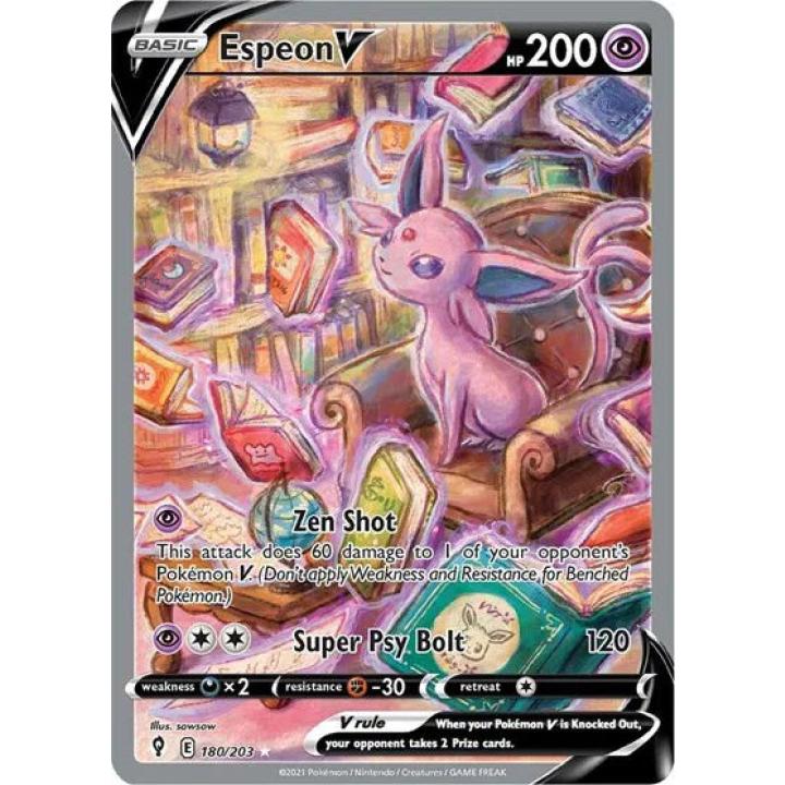 Espeon V 180/203 - Evolving Skies - Holofoil